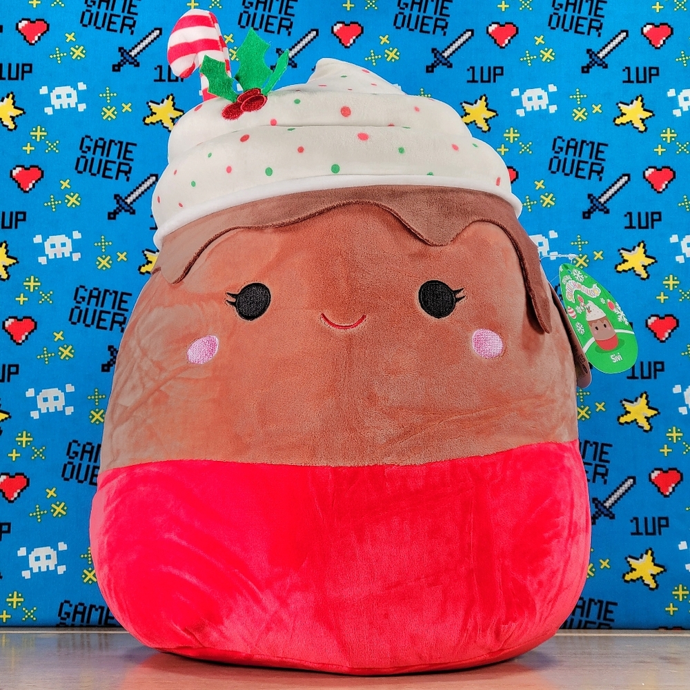 Squishmallow Sivi the Christmas Hot Chocolate 13" Ultrasoft Food Toy Plush NWT